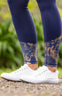 BARE Performance Riding Tights - Navy & Rose Gold